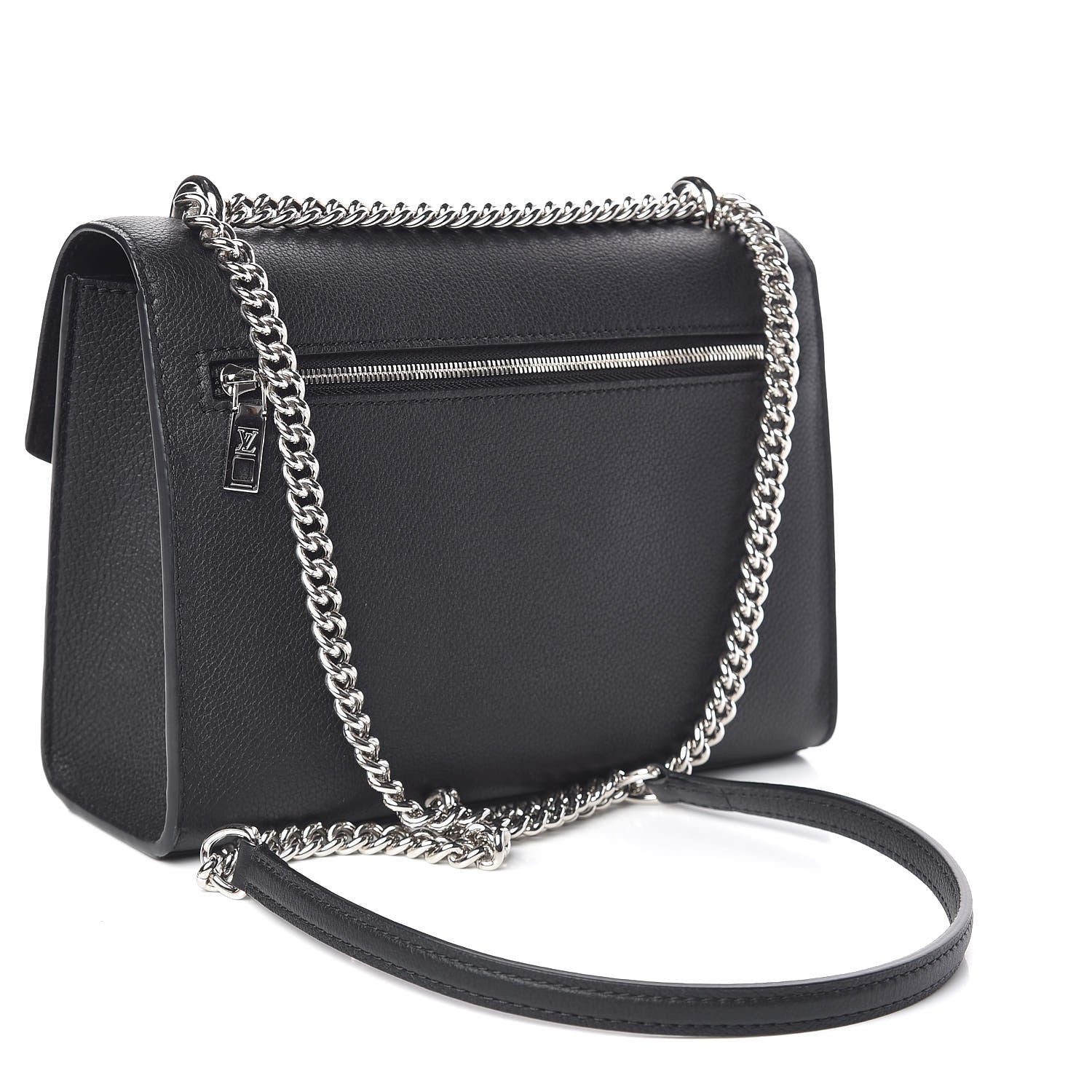 Louis Vuitton Soft Calfskin My Lockme Chain Bag BB Black 3 of 11