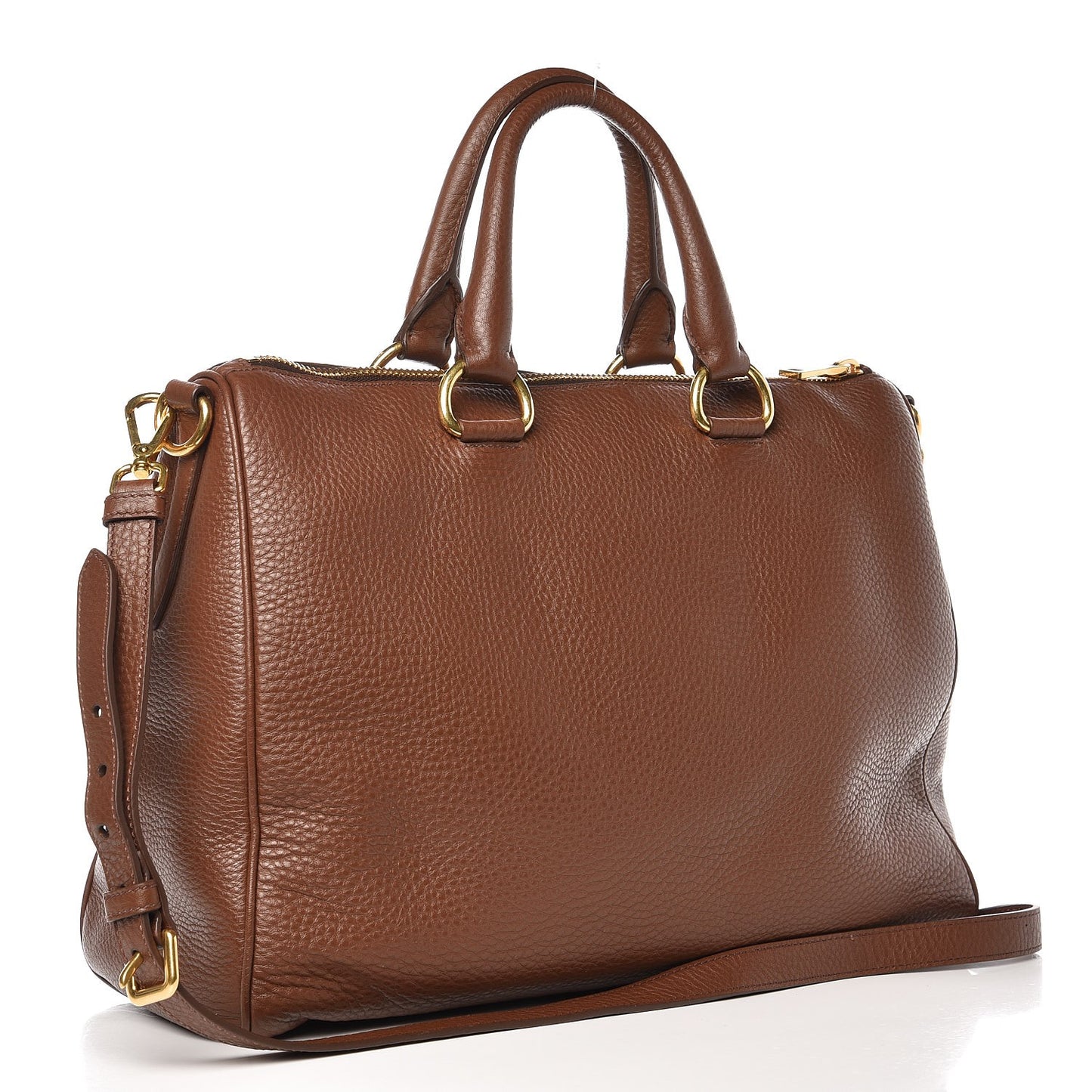 Vitello Daino Boston Bag Palissandro