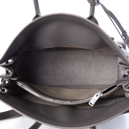 Saint Laurent Grained Calfskin Small Supple Sac De Jour Mouse Grey 5 of 12