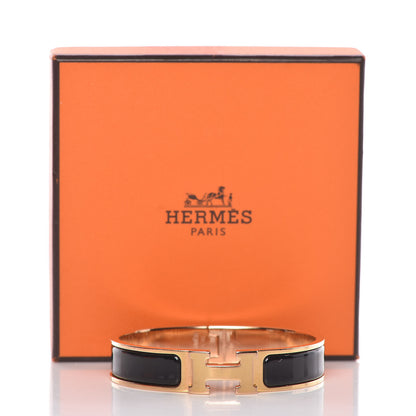 Hermes Enamel Narrow Clic Clac H Bracelet PM Black 7 of 7