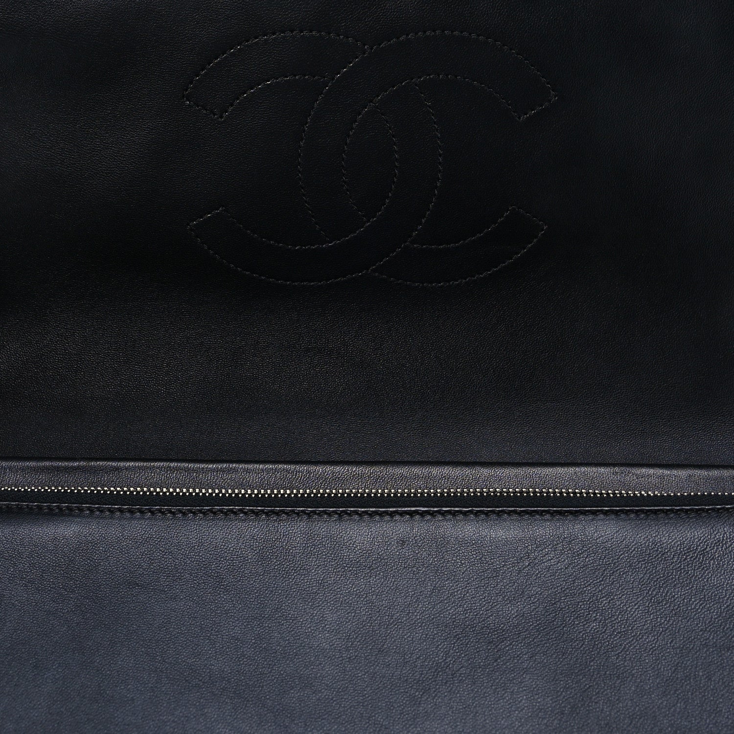Chanel Shearling Lambskin Chanel 100% Clutch Black 5 of 8