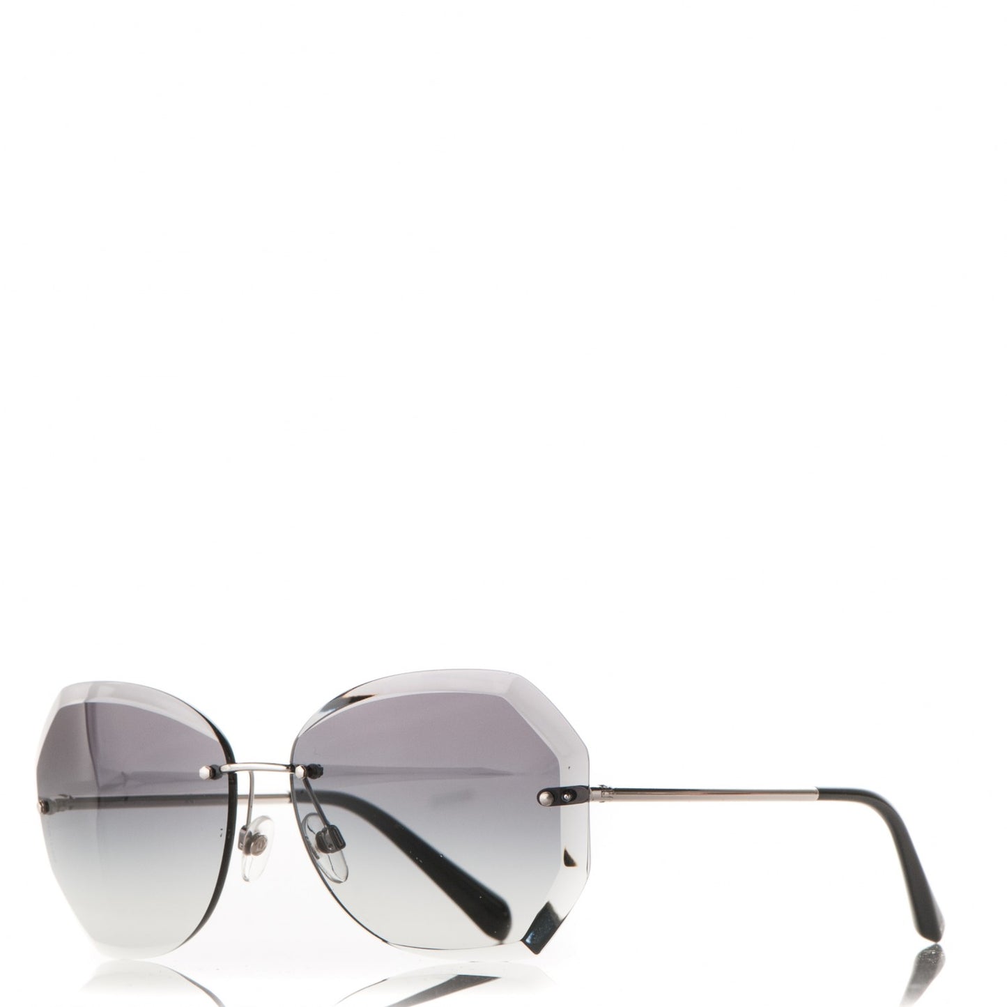 Metal Spring Round Sunglasses 4220 Silver