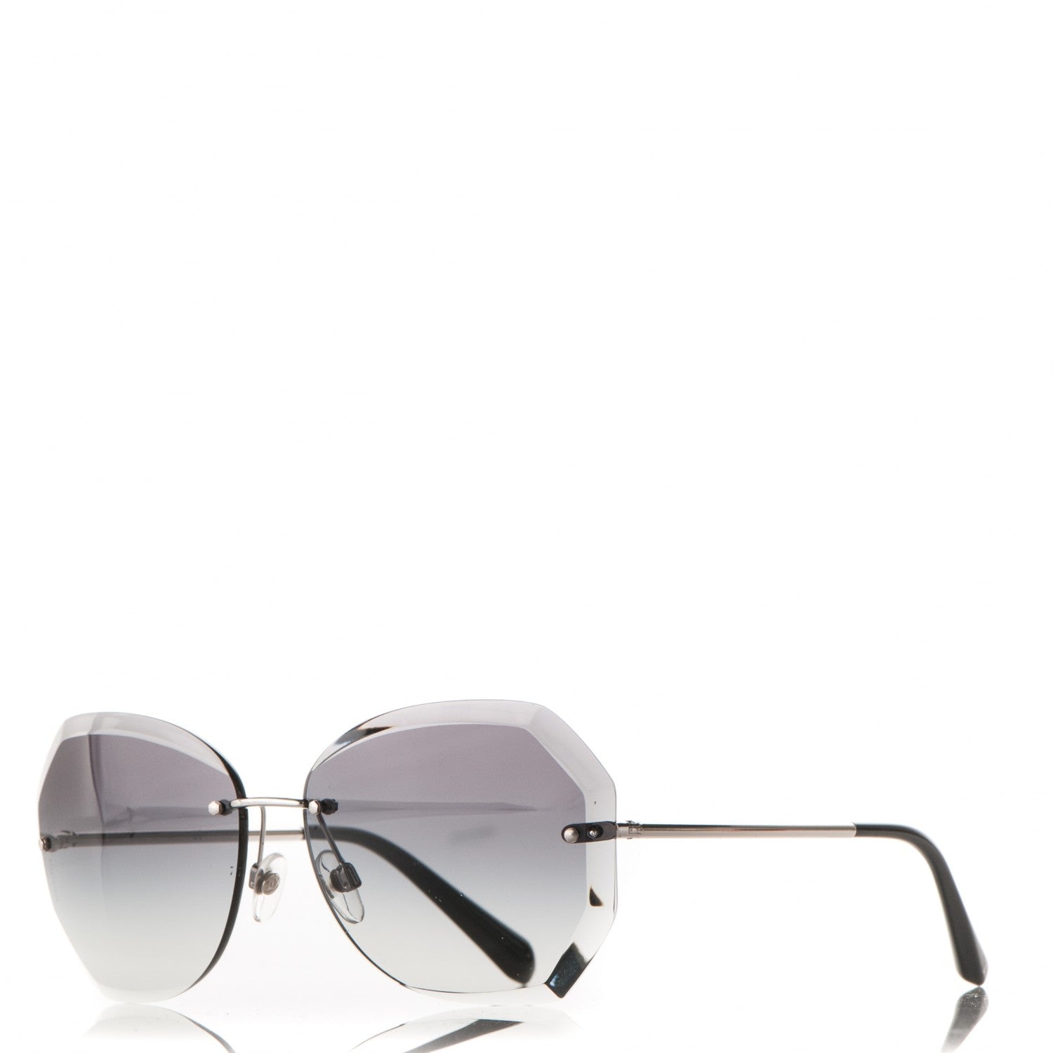 Chanel Metal Spring Round Sunglasses 4220 Silver 1 of 7