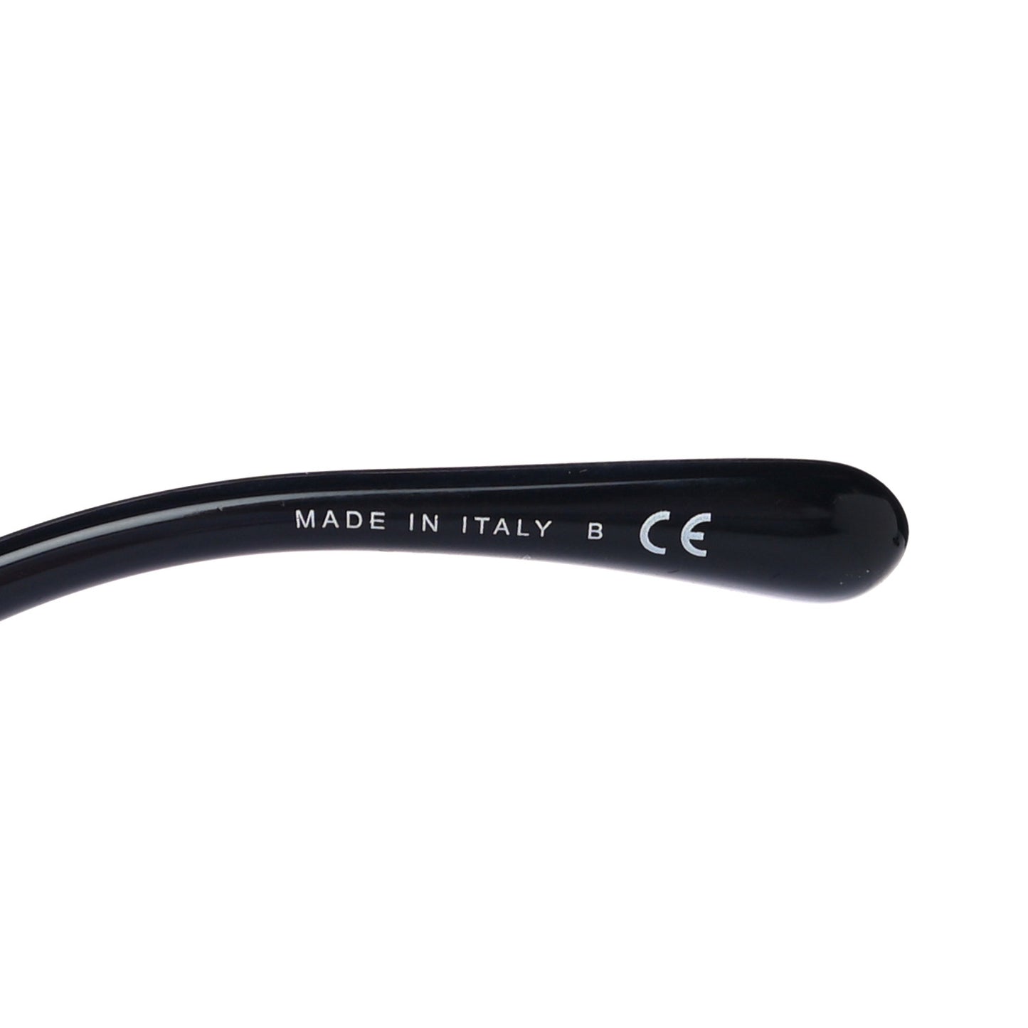 Acetate Strass Square Sunglasses 5422-B Black White