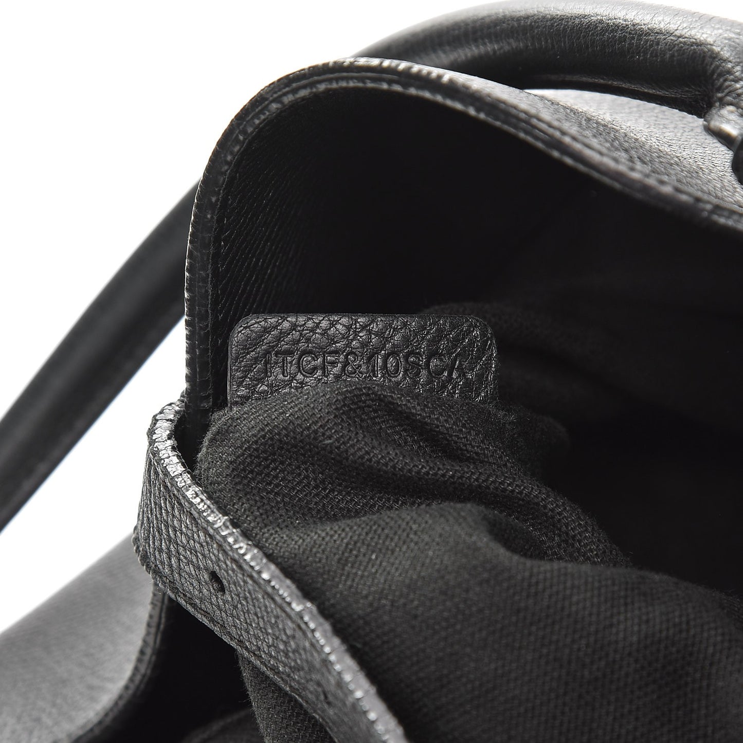 Grainy Calfskin House Check Medium Sycamore Hobo Black