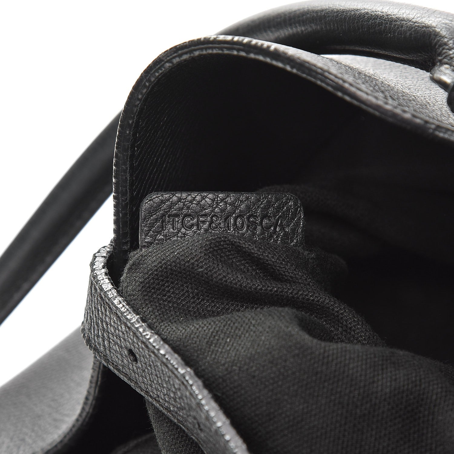 Burberry Grainy Calfskin House Check Medium Sycamore Hobo Black 7 of 14