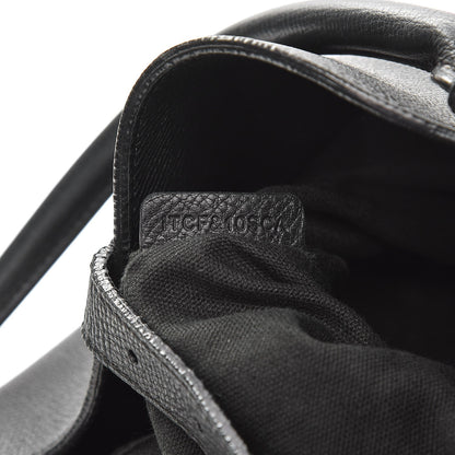 Burberry Grainy Calfskin House Check Medium Sycamore Hobo Black 7 of 14