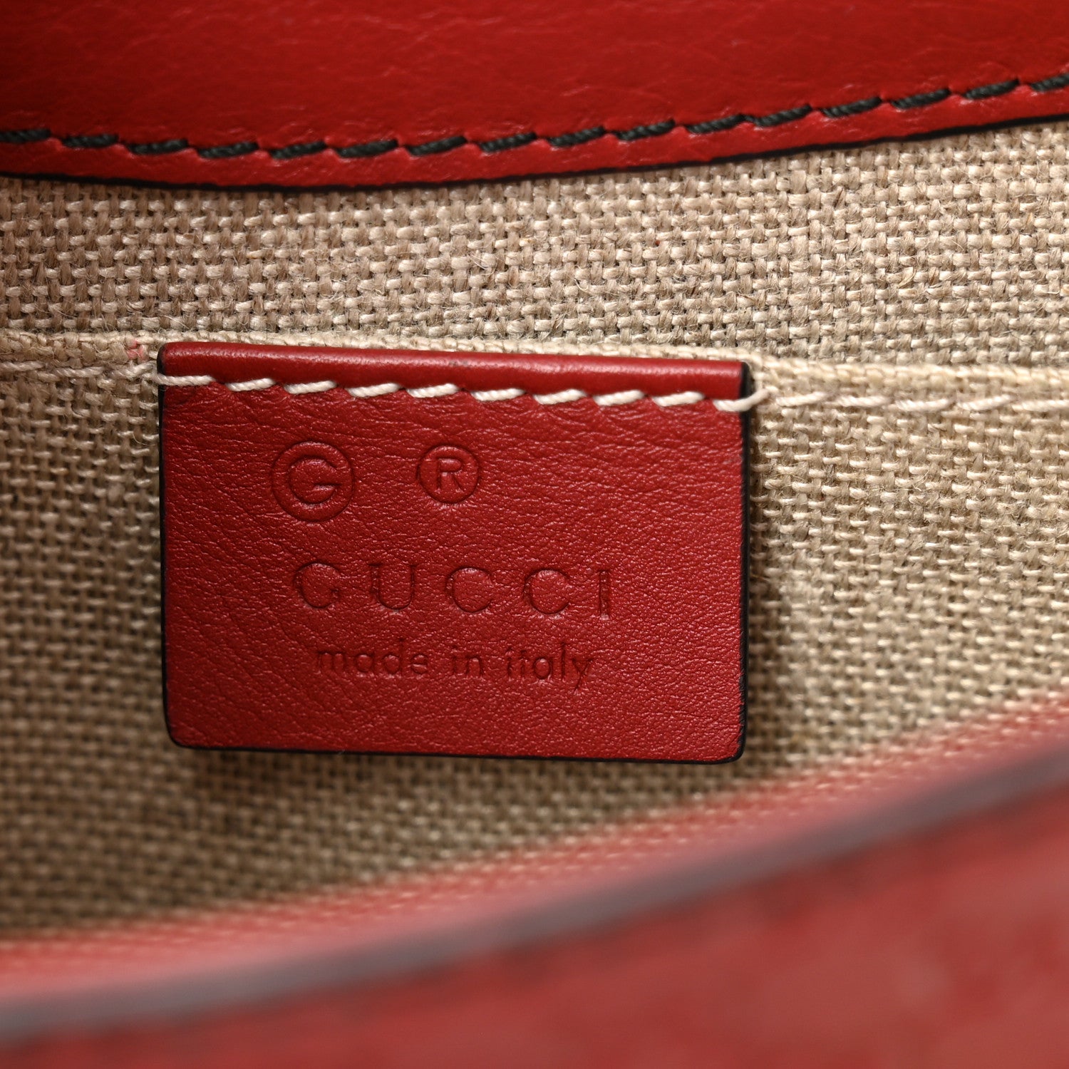 Gucci Soft Microguccissima Mini Emily Chain Shoulder Bag Rosso 6 of 10