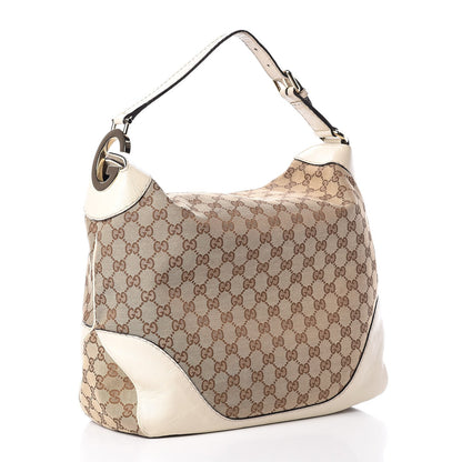 Gucci Monogram Medium Charlotte Hobo Off White 2 of 12