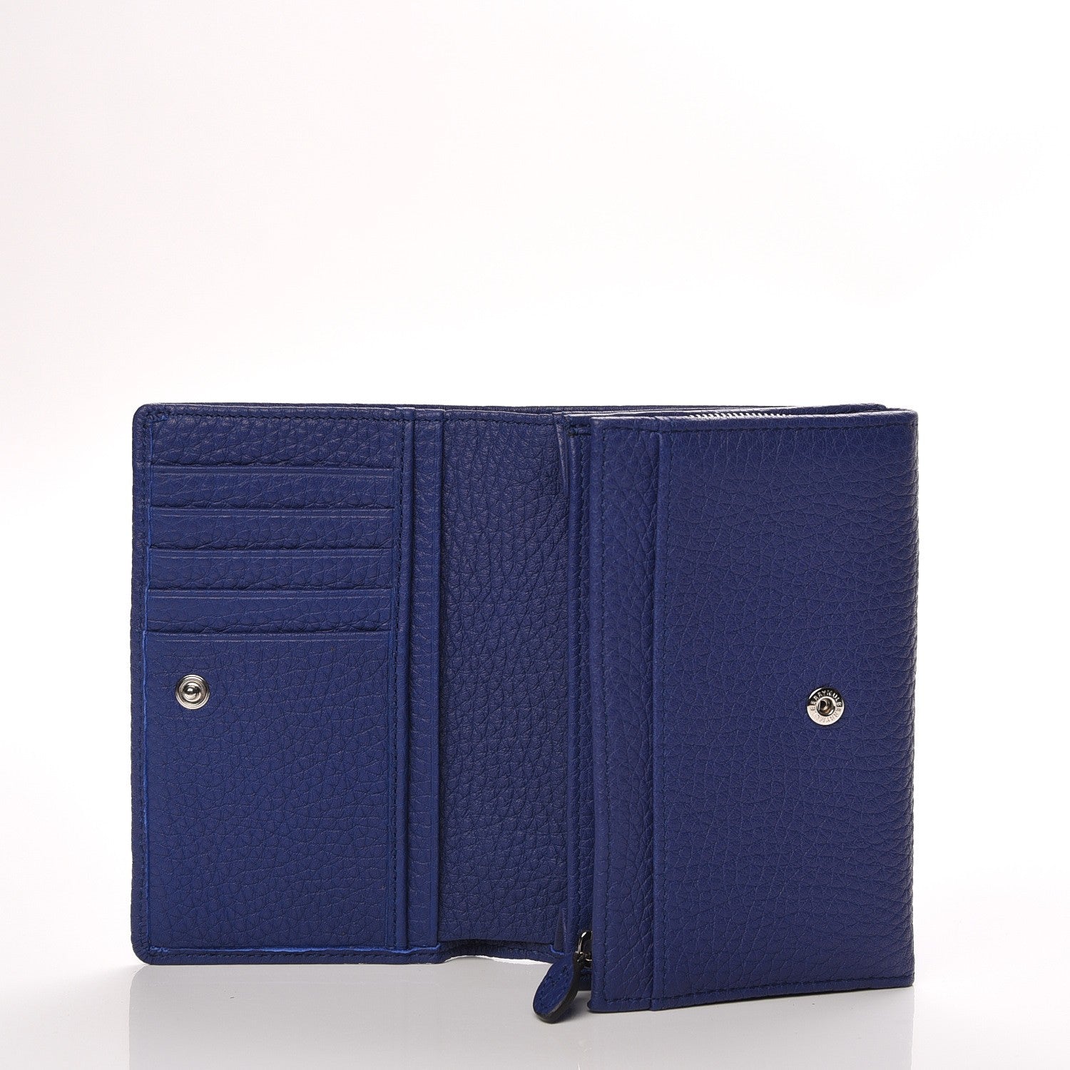Mulberry Soft Grain Leather French Purse Wallet Indigo 5 of 9