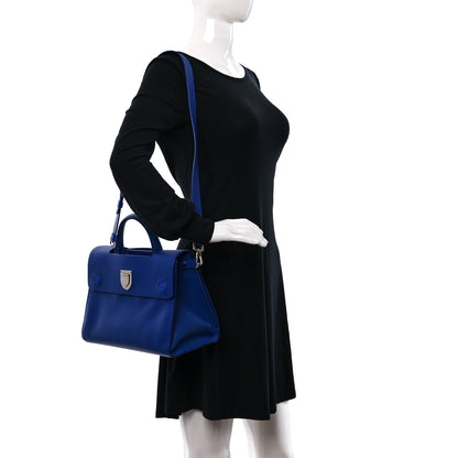 Christian Dior Bullcalf Medium Diorever Flap Yves Klein Blue 2 of 13
