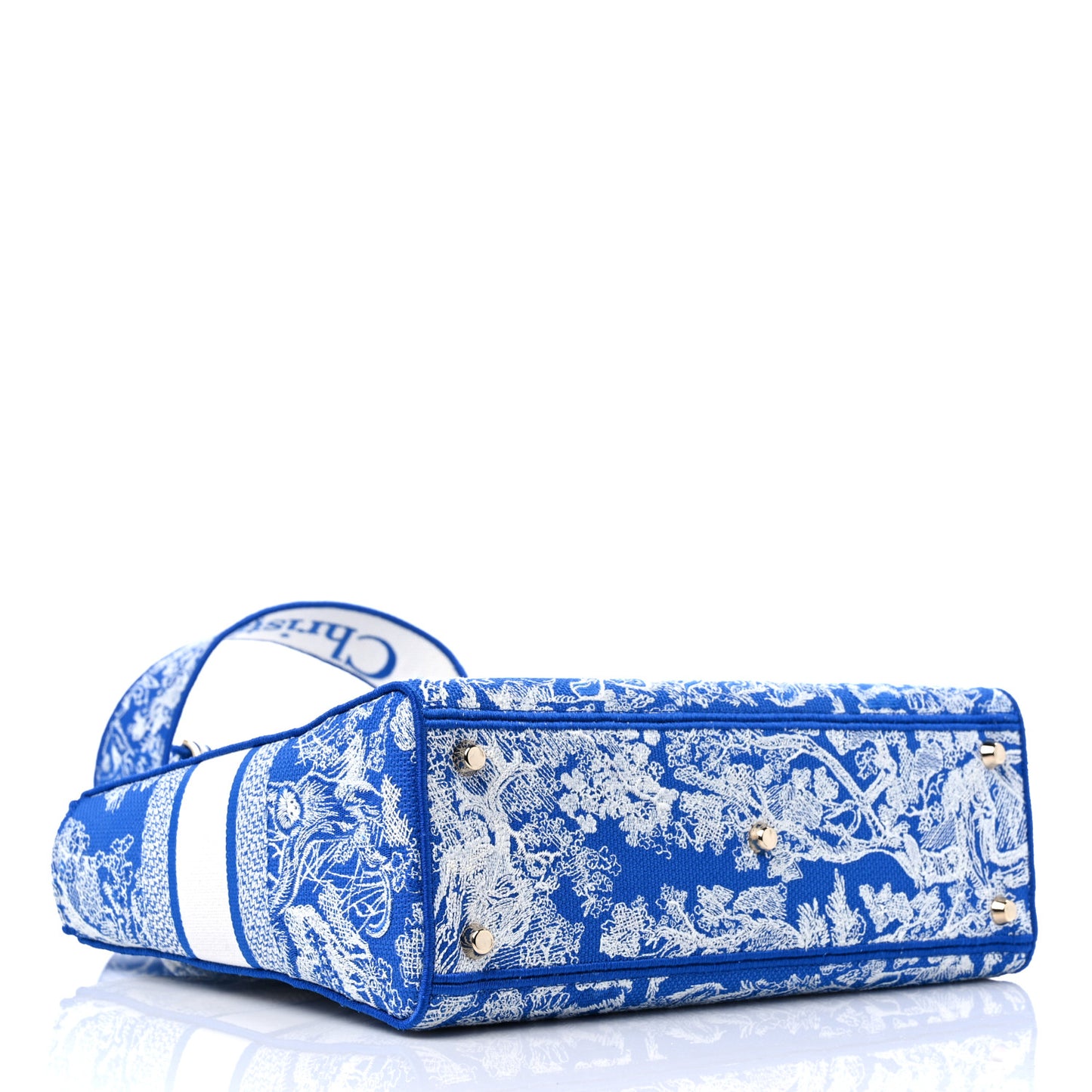 Toile de Jouy Embroidered Large Lady D-Lite Blue