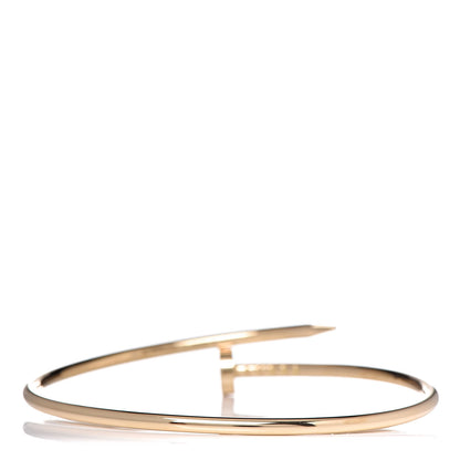 Cartier 18K Yellow Gold Small Juste Un Clou Bracelet 17 4 of 6