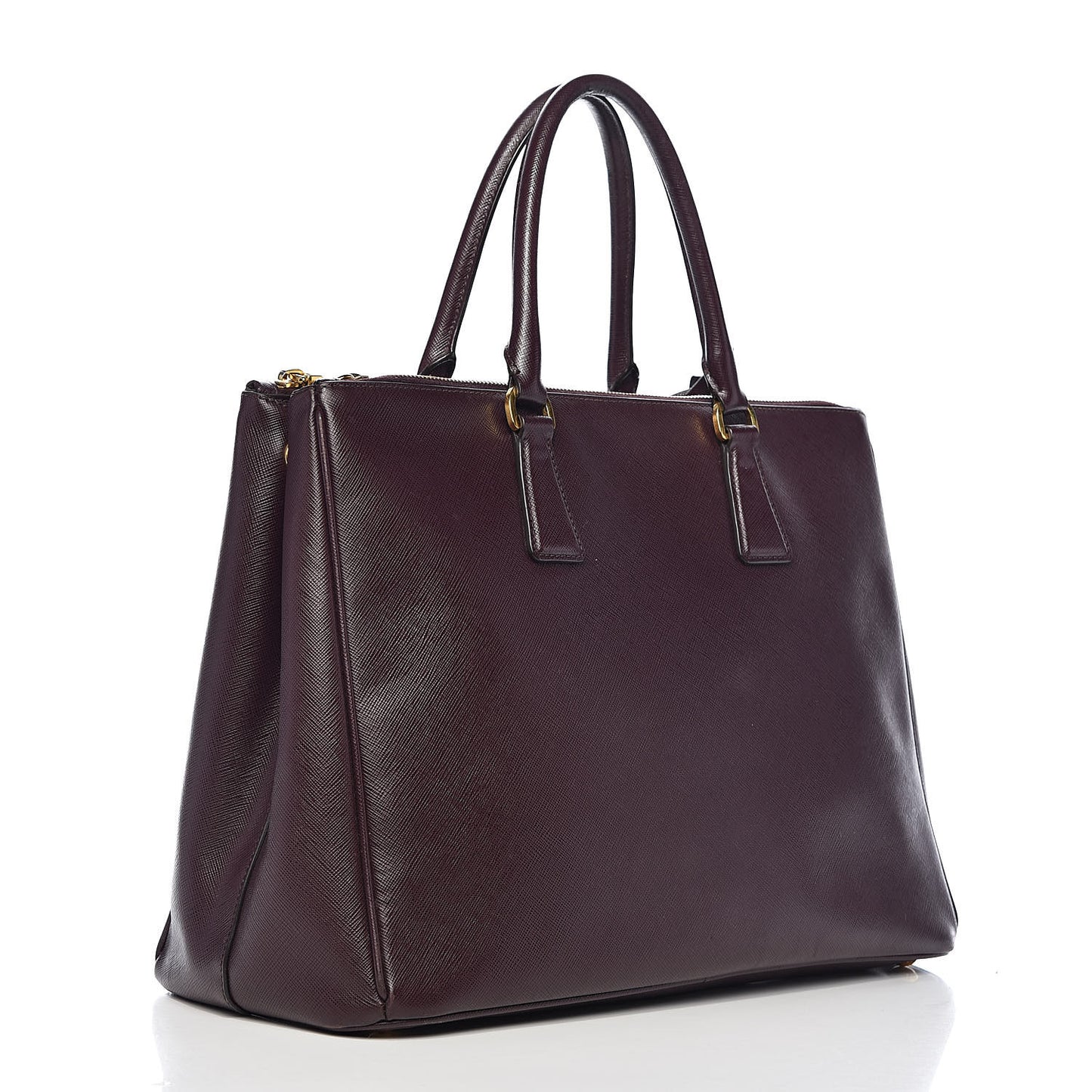 Saffiano Large Galleria Double Zip Tote Granato