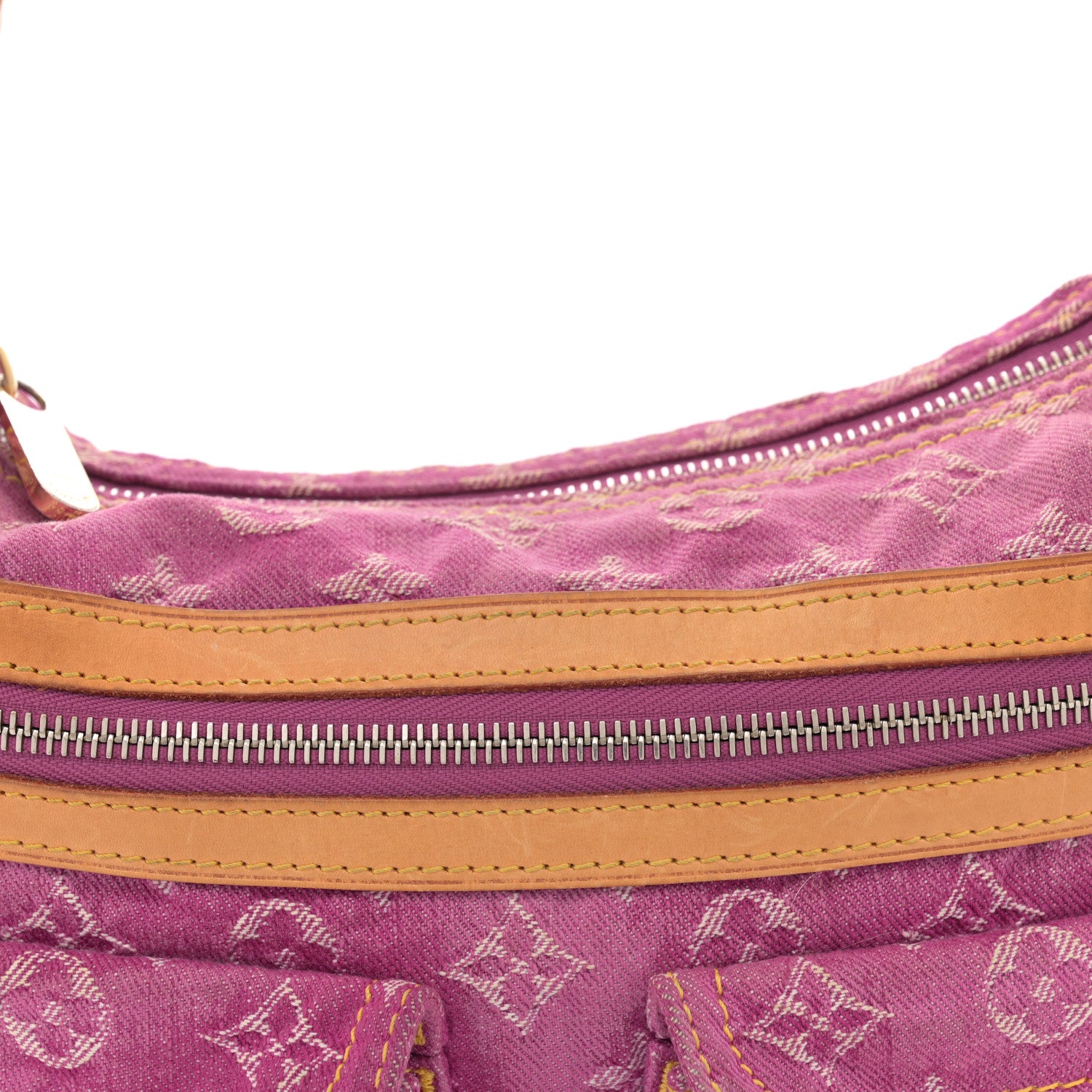 Louis Vuitton Denim Baggy PM Fuchsia 7 of 11