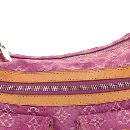 Louis Vuitton Denim Baggy PM Fuchsia 7 of 11