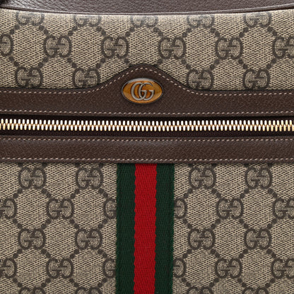Gucci GG Supreme Monogram Web Small Ophidia Shoulder Bag Brown 8 of 10