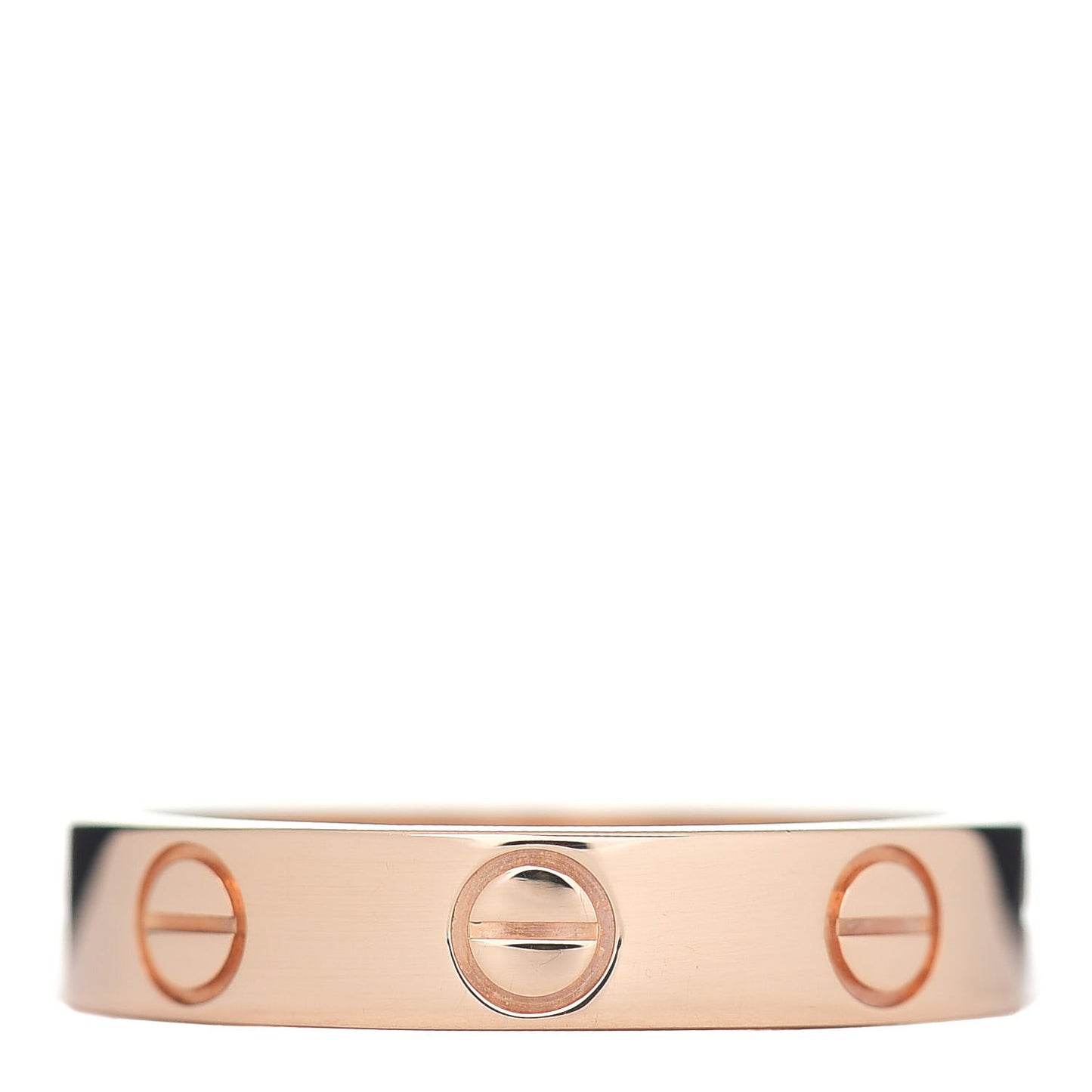 18K Pink Gold 3.5mm LOVE Wedding Band Ring 48 4.5