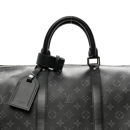 Louis Vuitton Monogram Eclipse Keepall Bandouliere 55 9 of 10