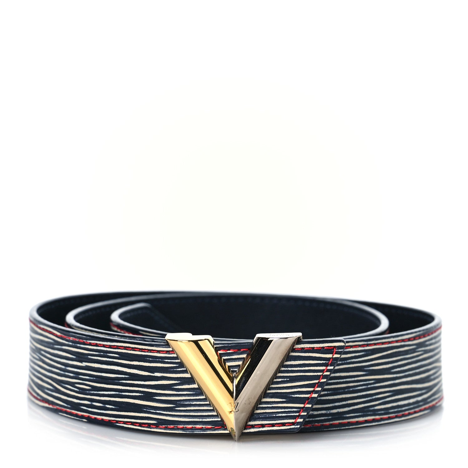 Louis Vuitton Epi Essential V 32MM Belt 80 32 Navy 1 of 6