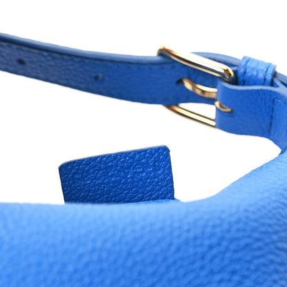 Celine Grained Calfskin Teen Lulu Shoulder Bag Ultra Blue 8 of 11