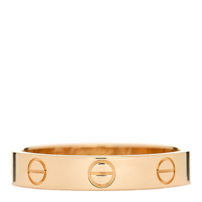 Cartier 18K Yellow Gold 3.5mm LOVE Wedding Band Ring 54 6.75 1 of 4