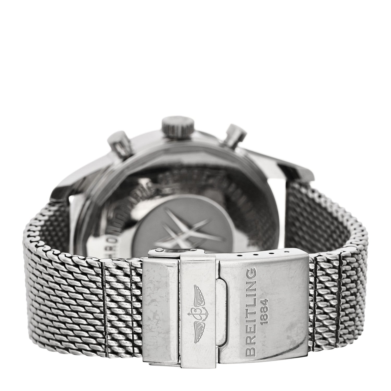 Breitling Stainless Steel 46mm Transocean Unitime Chronograph Automatic Watch Black AB0510 3 of 4