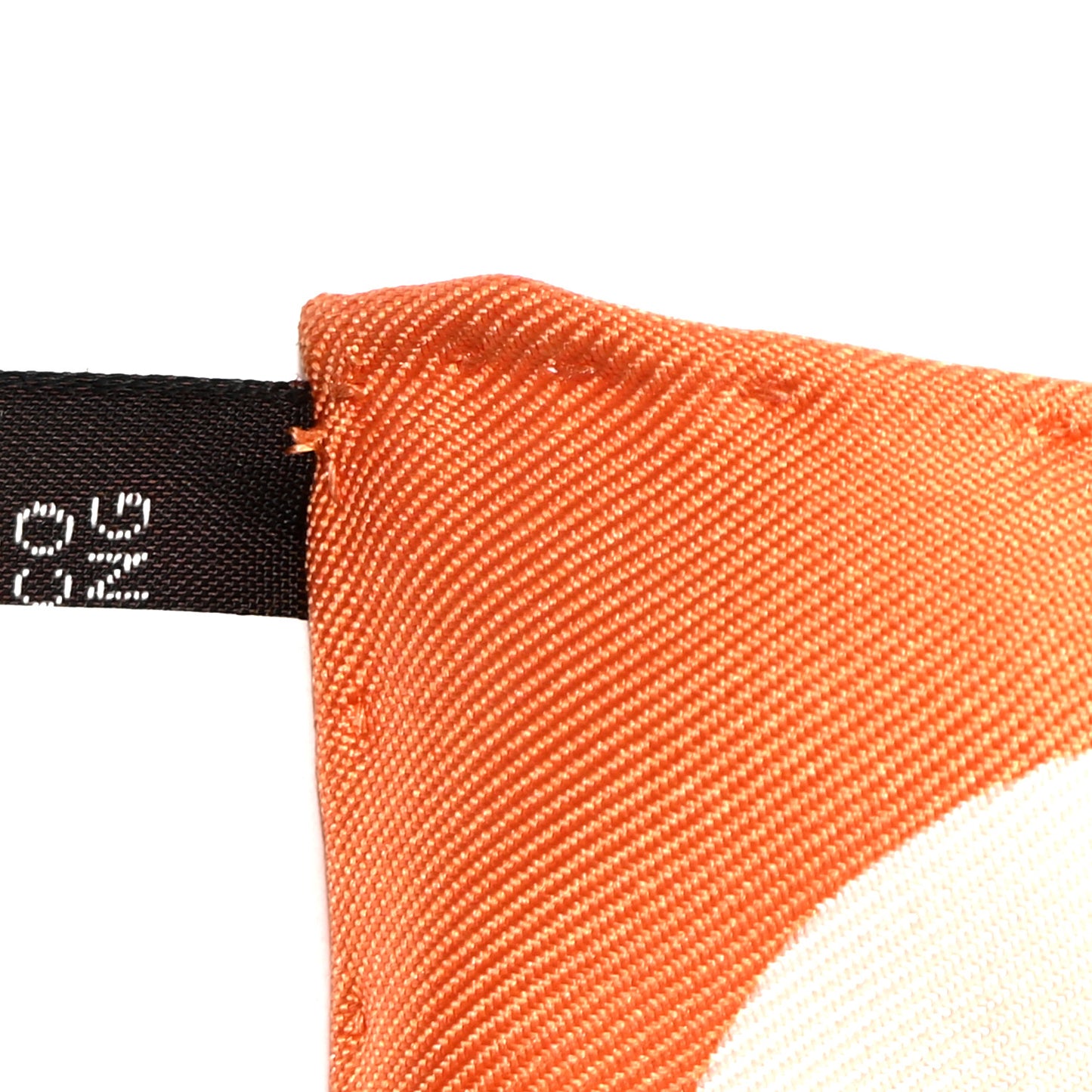 Silk Figures Libres Scarf 90 Orange Creme Noisette