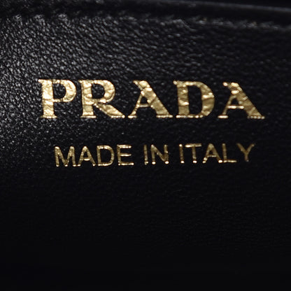 Prada Saffiano City Calfskin Medium Esplanade Tote Black 8 of 9