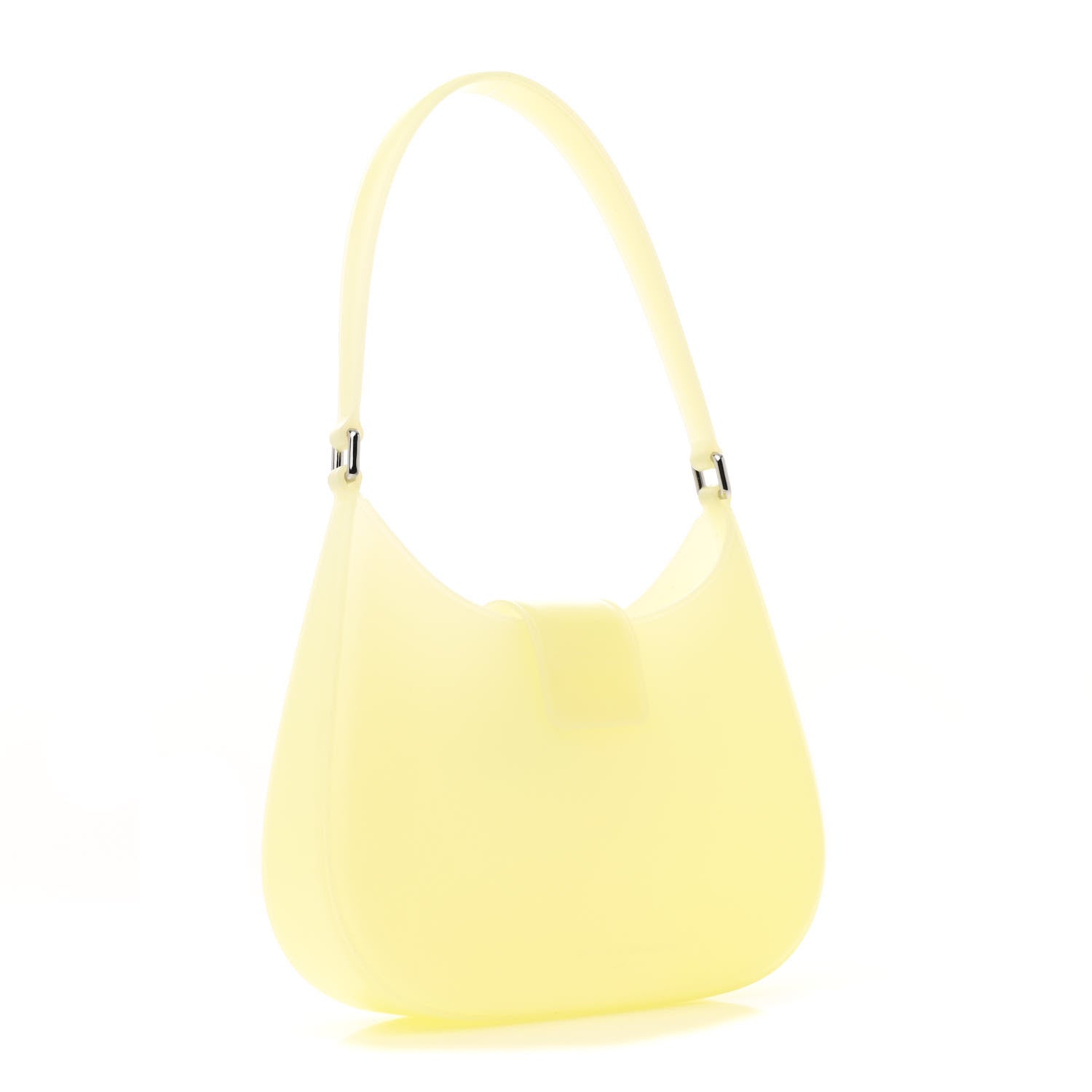 Alexander Wang PVC Crystal Embellished Small Legacy Glitter Hobo Lemon Drop 3 of 12