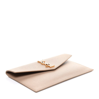 Saint Laurent Grain De Poudre Uptown Pouch Dark Beige 4 of 9