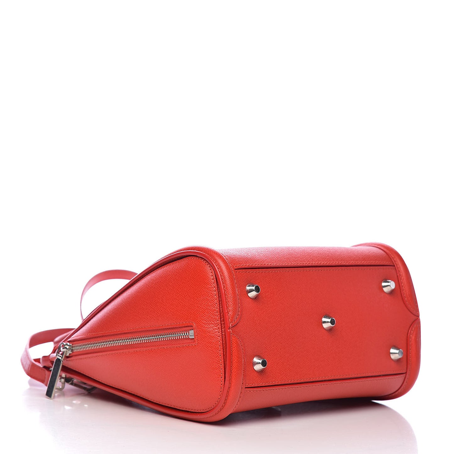 Grained Calfskin Large Heroine Red