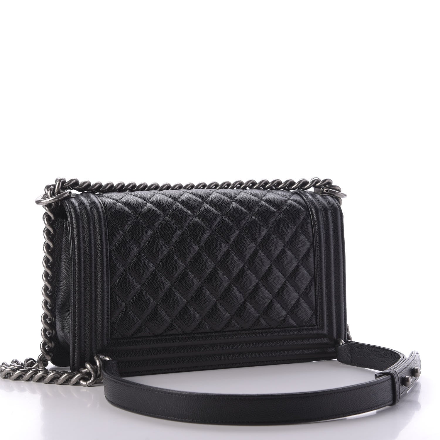 Chanel Caviar Quilted Medium Boy Flap Black 3 of 10