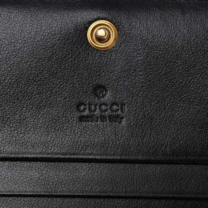 Gucci Calfskin Matelasse GG Marmont Card Case Wallet Black 6 of 10