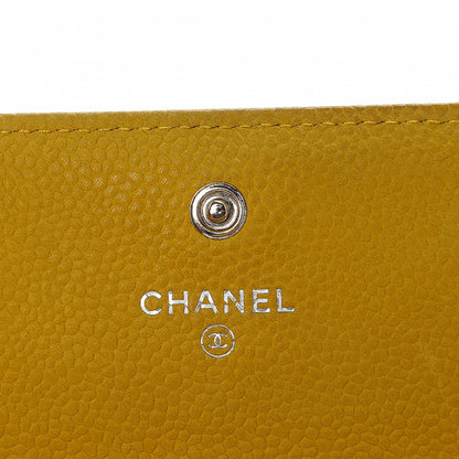 Chanel Iridescent Caviar Quilted Large Flap Wallet Yellow 5 of 10