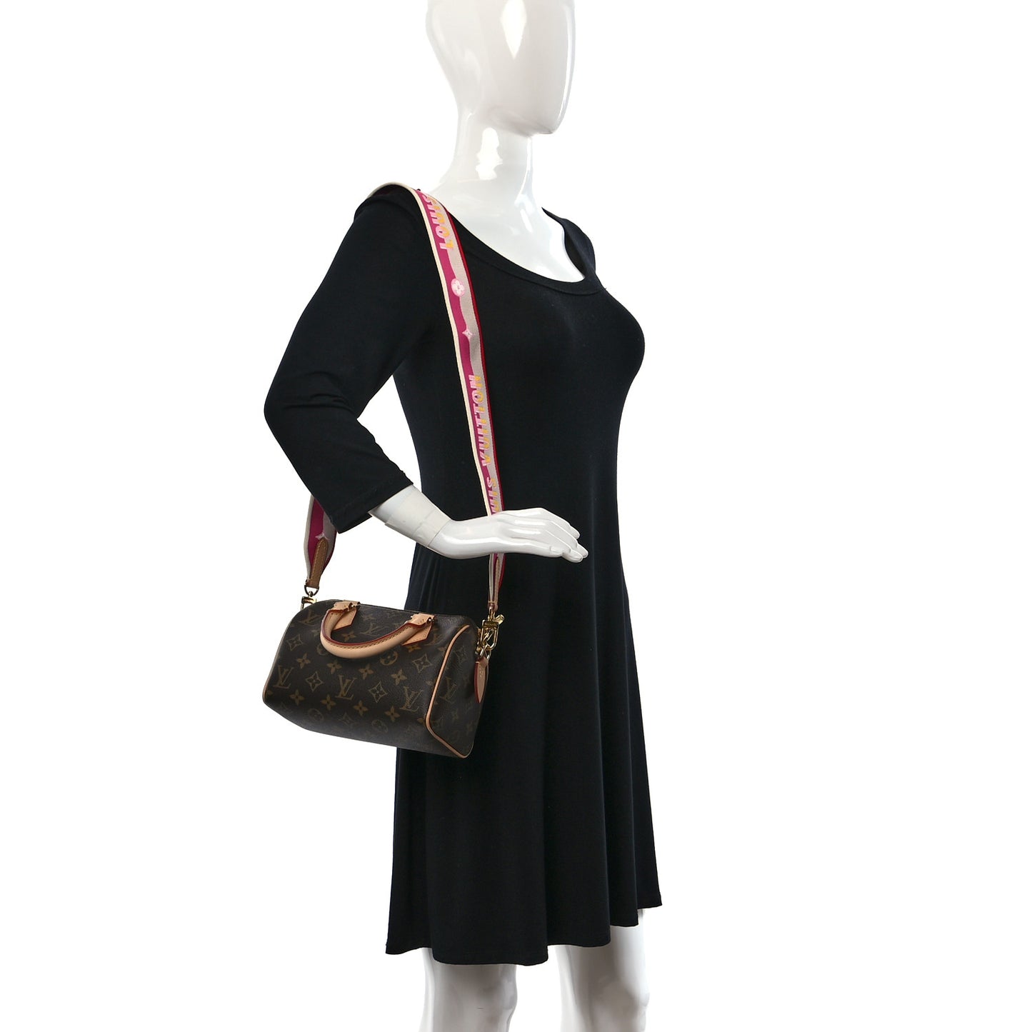 Monogram Speedy Bandouliere 20 Fuchsia