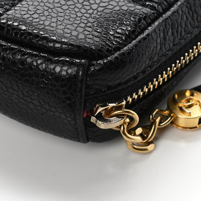 Chanel Caviar Quilted Coin Purse Belt Bag Black 9 of 10