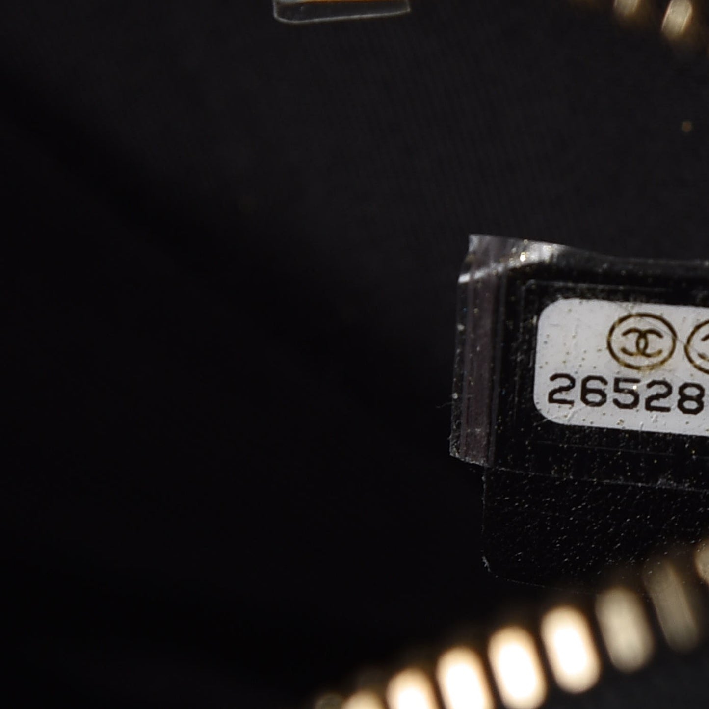 Calfskin Quilted CC Vanity Case Black