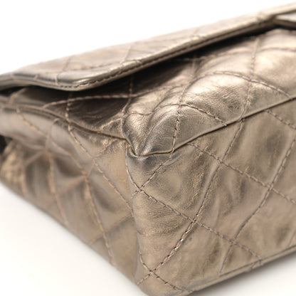 Chanel Metallic Aged Calfskin Quilted 2.55 Reissue 227 Flap Gold 9 of 14