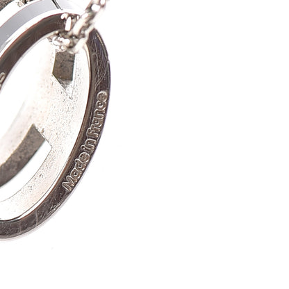 Hermes Lacquered Palladium Pop H Pendant Necklace Black 5 of 6