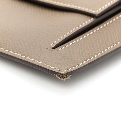Hermes Epsom Kelly Pocket Compact Wallet Etoupe 8 of 13