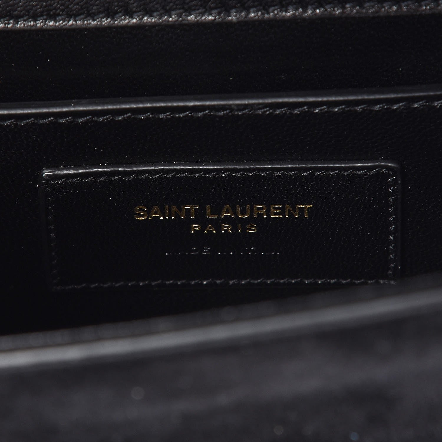 Saint Laurent Suede Small Classic Monogram Kate Tassel Satchel Black 6 of 8
