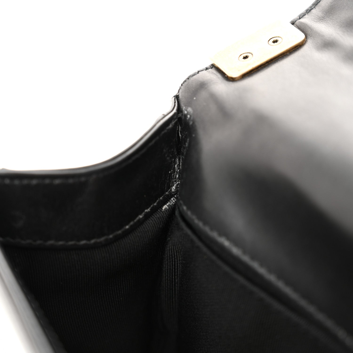 Chanel Glazed Calfskin Small Boy Flap Black 11 of 16