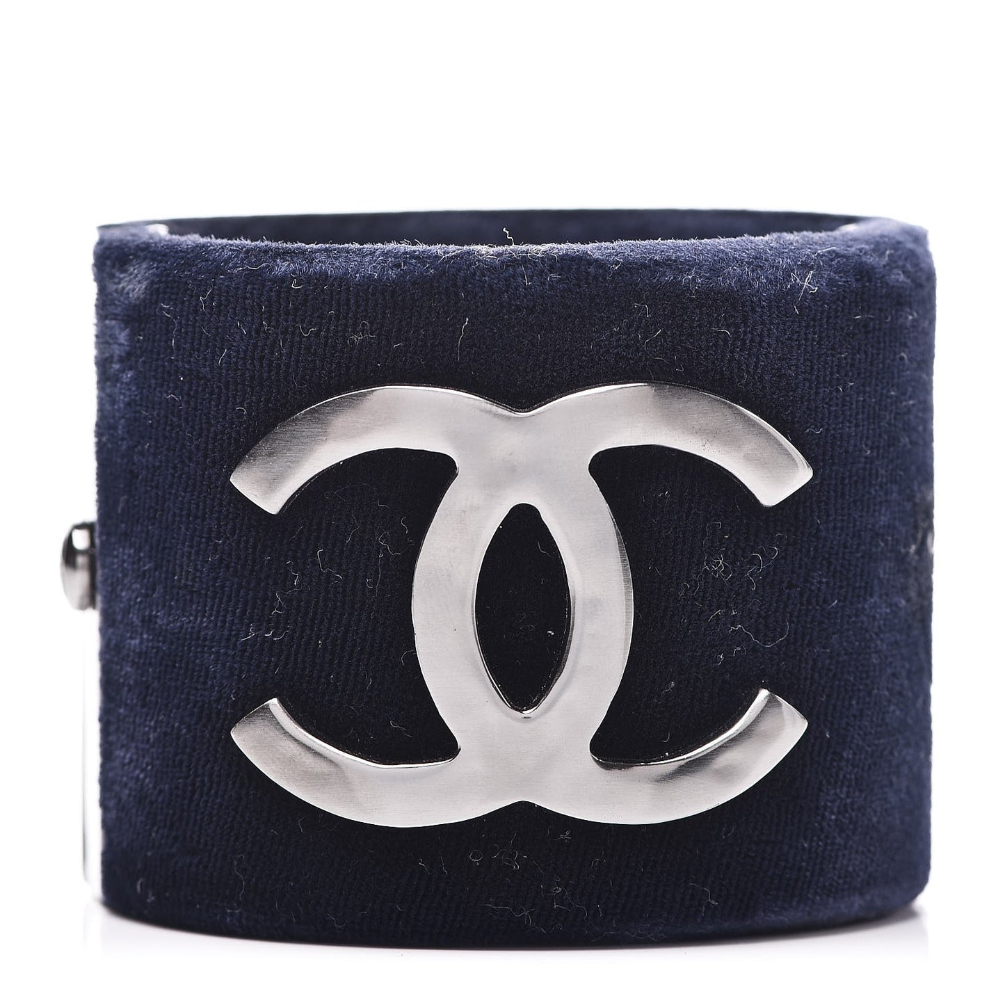 Velvet CC Cuff Silver Blue
