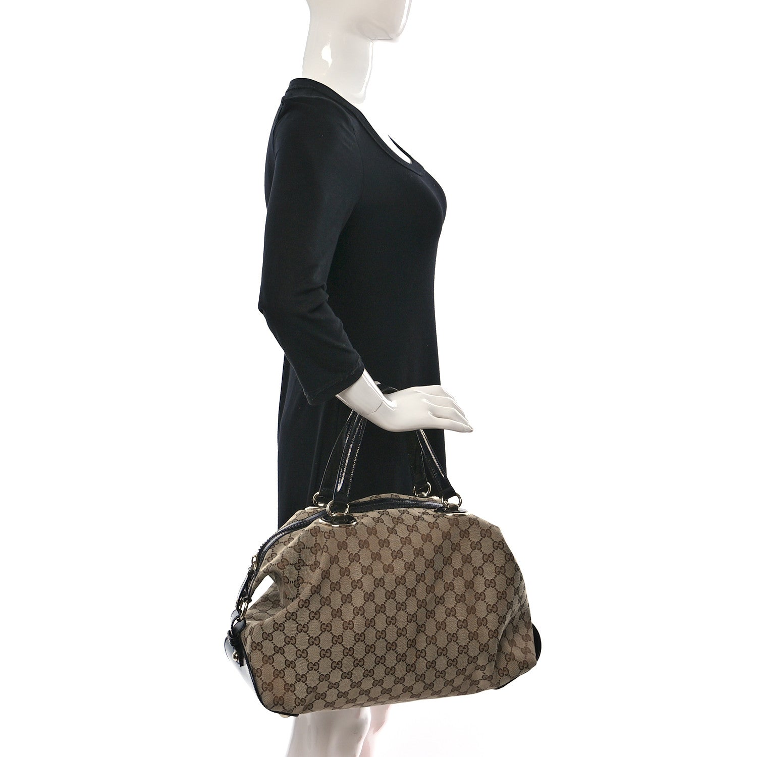 Gucci Monogram Full Moon Boston Black 2 of 9