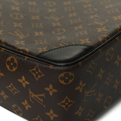 Louis Vuitton Monogram Macassar Porte Documents Voyage Soft Briefcase 10 of 16