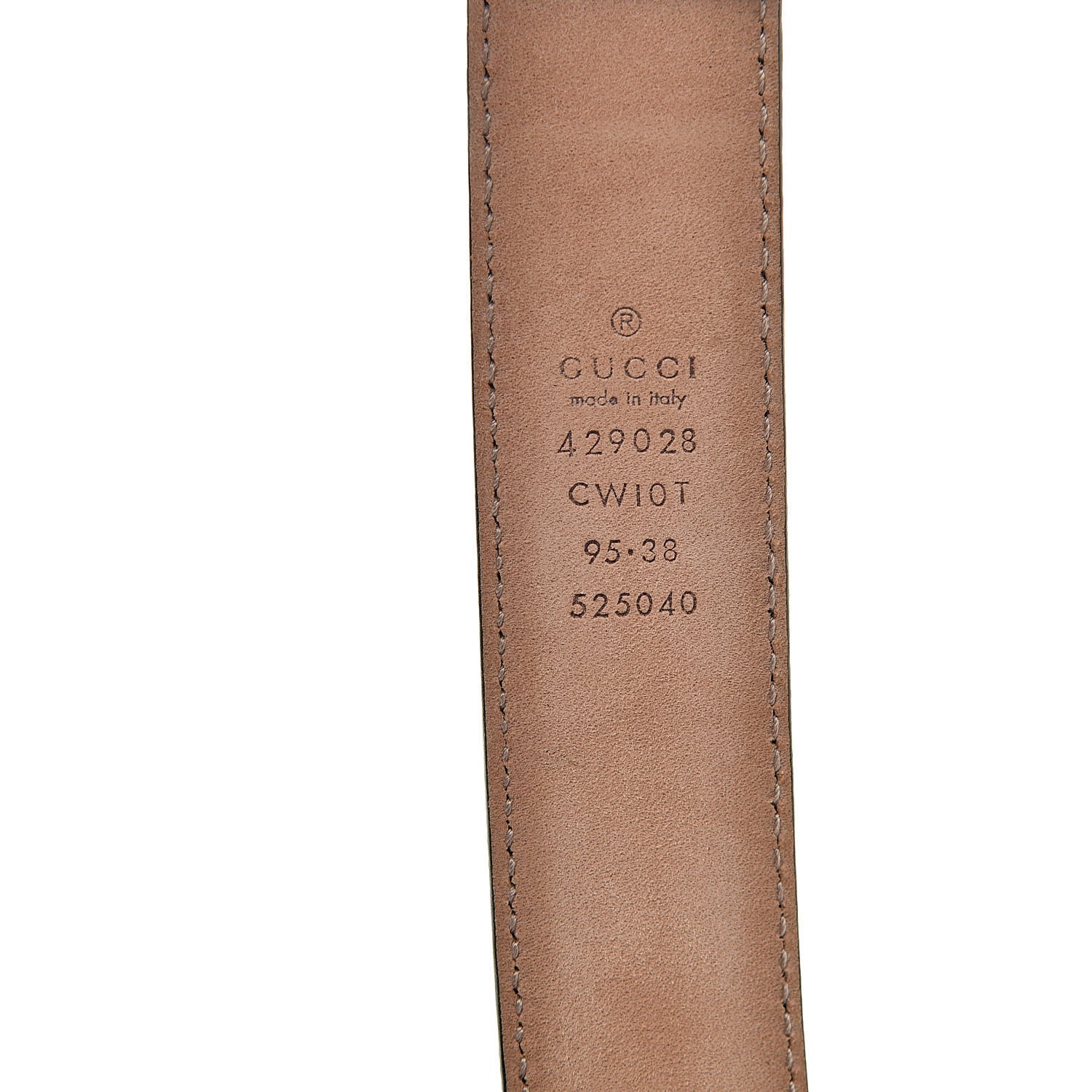 Gucci Textured Calfskin 30mm Belt 95 38 Black 4 of 6