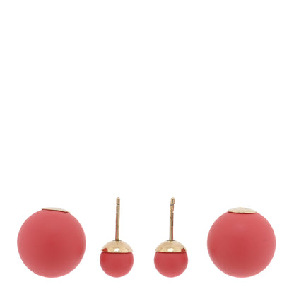 Christian Dior Mise En Dior Tribal Earrings Matte Pink 3 of 4
