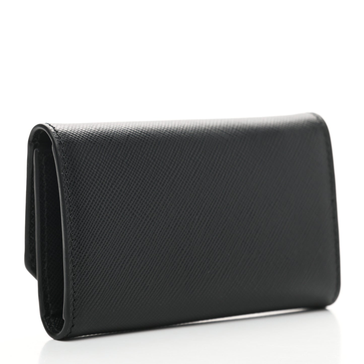 Saffiano 6 Key Holder Black