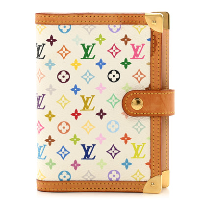 Louis Vuitton Monogram Multicolor Small Ring Agenda Cover White 1 of 7